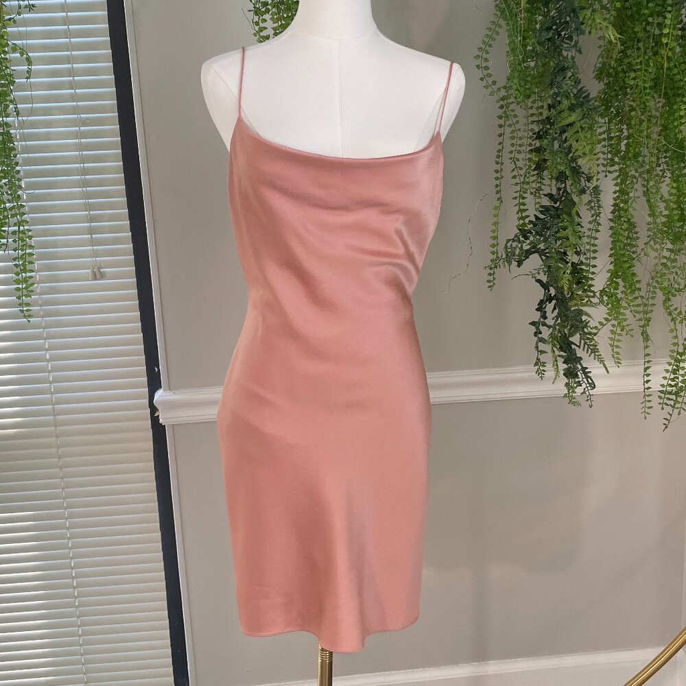 Alice + Oliva | Harmony Mini Slip Dress in Burnt Rose